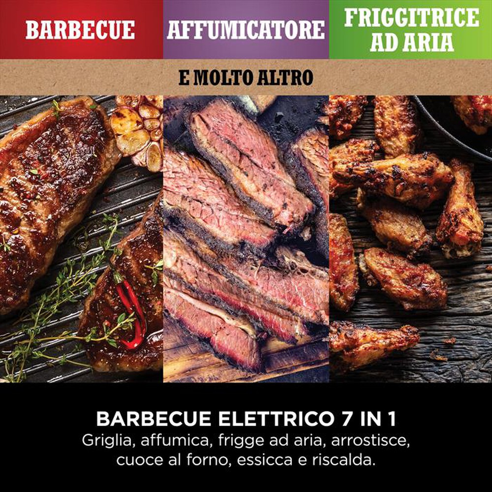 "NINJA - BBQ elettrico Woodfire+affumicatore OG701EU-nero"
