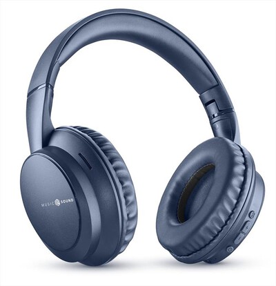 MUSIC SOUND - Cuffie a padiglione chiuso BOOST-Blue