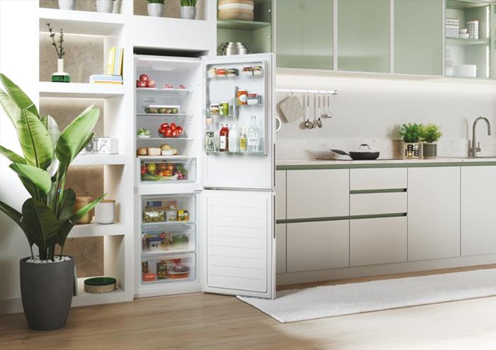 "CANDY - Frigorifero combinato CCE3T618EW Classe E 341 lt-Bianco"