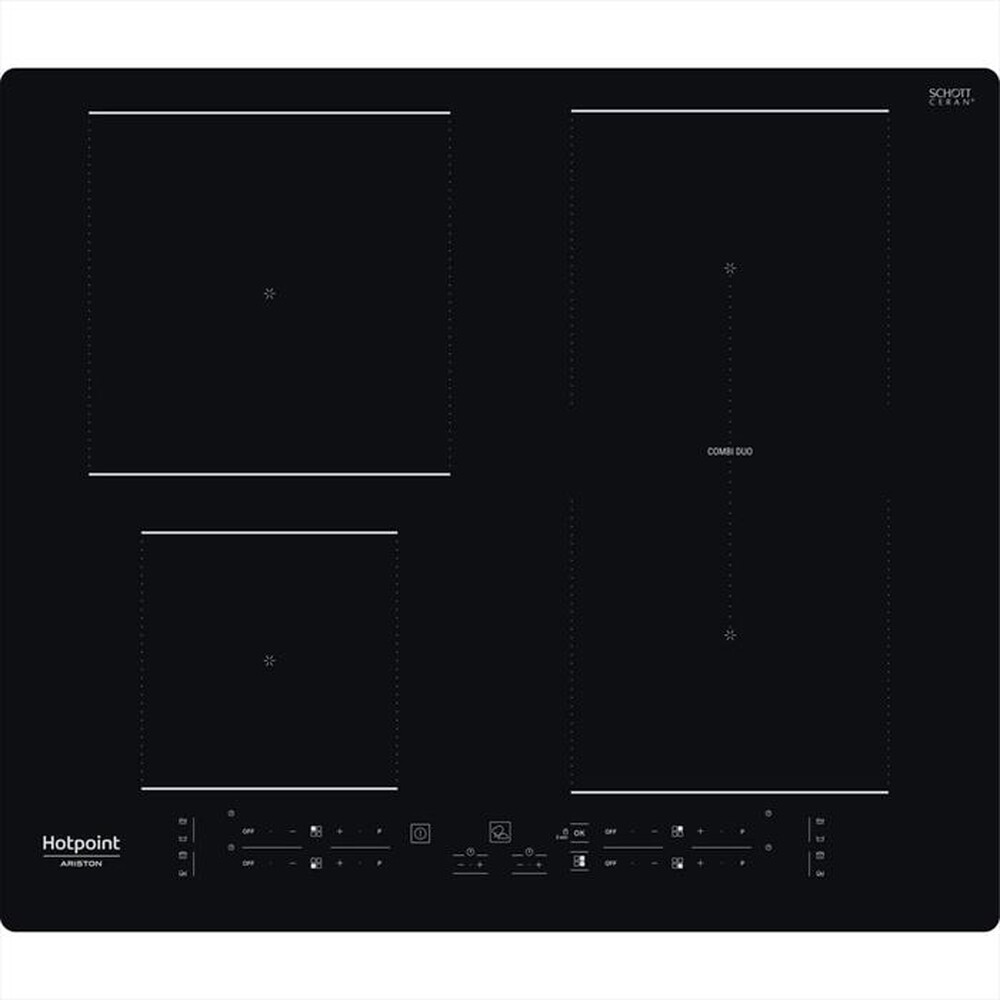 "HOTPOINT ARISTON - Piano induzione HB4860B NE 59 cm-Nero"