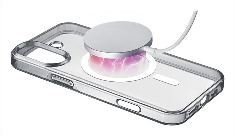 "CELLULARLINE - Cover case GLOSS MAG per iPhone16 Plus-Transparent"