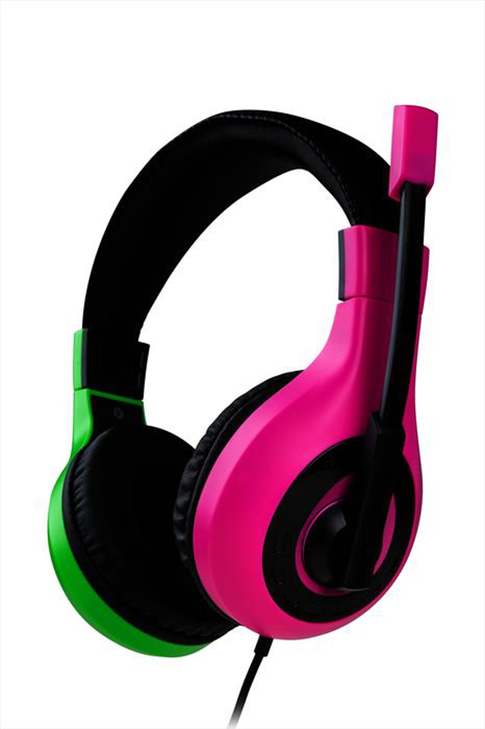 "BIG BEN - CUFFIE STEREO GAMING V1 BICOLOR VIOLA/VERDE SWITCH-Viola/Verde"