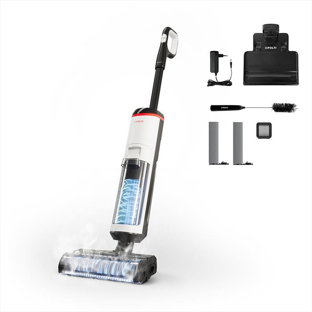POLTI - Lavapavimenti ROLLYSTEAM WD30C-bianco/nero
