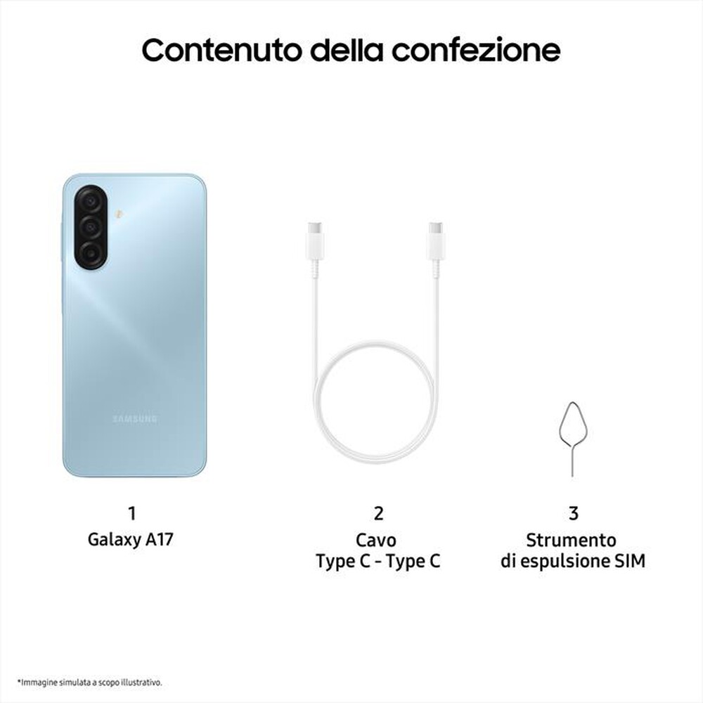 Immagine del prodotto SAMSUNG - Smartphone GALAXY A17 LTE 256GB-Light Blue