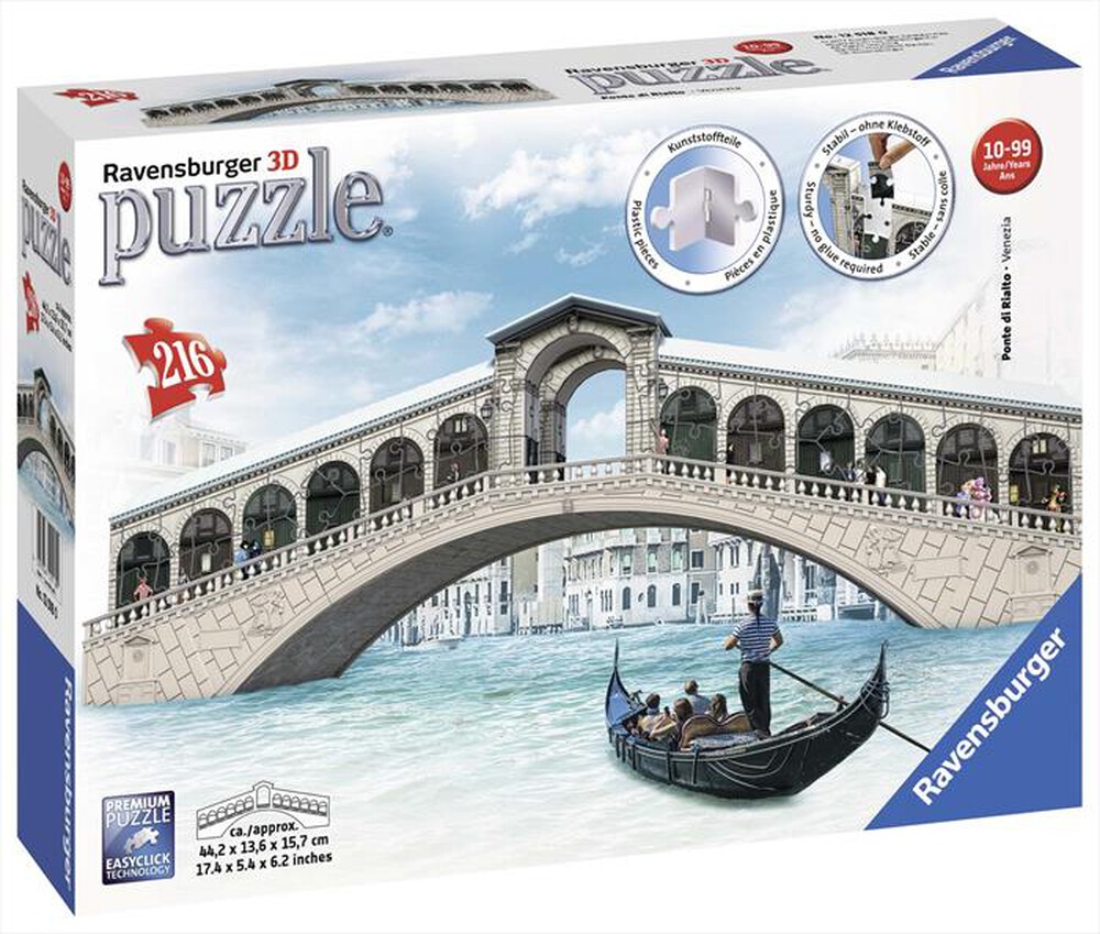 "RAVENSBURGER - PONTE DI RIALTO BUILDING PUZZLE 3D"