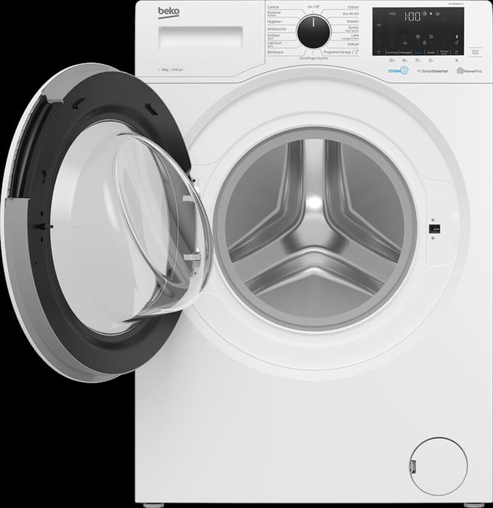 "BEKO - Lavatrice WTY91486SI-IT 9 Kg Classe A-Bianco / Silver"
