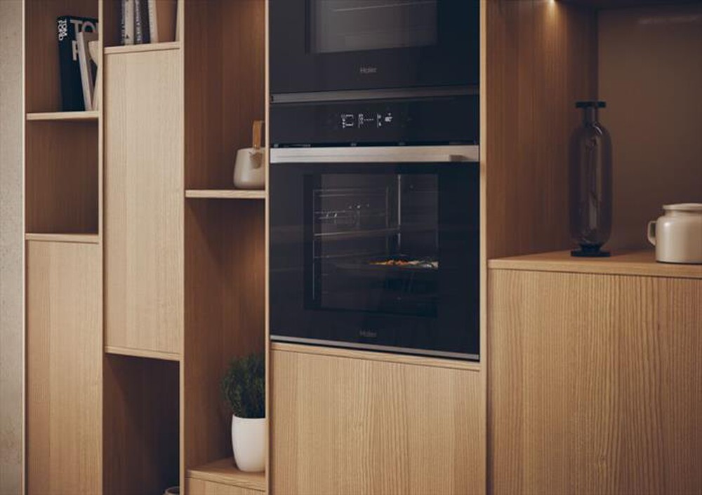 "HAIER - Forno elettrico incasso H6 ID25G3YTX Classe A-Black,Stainless steel"