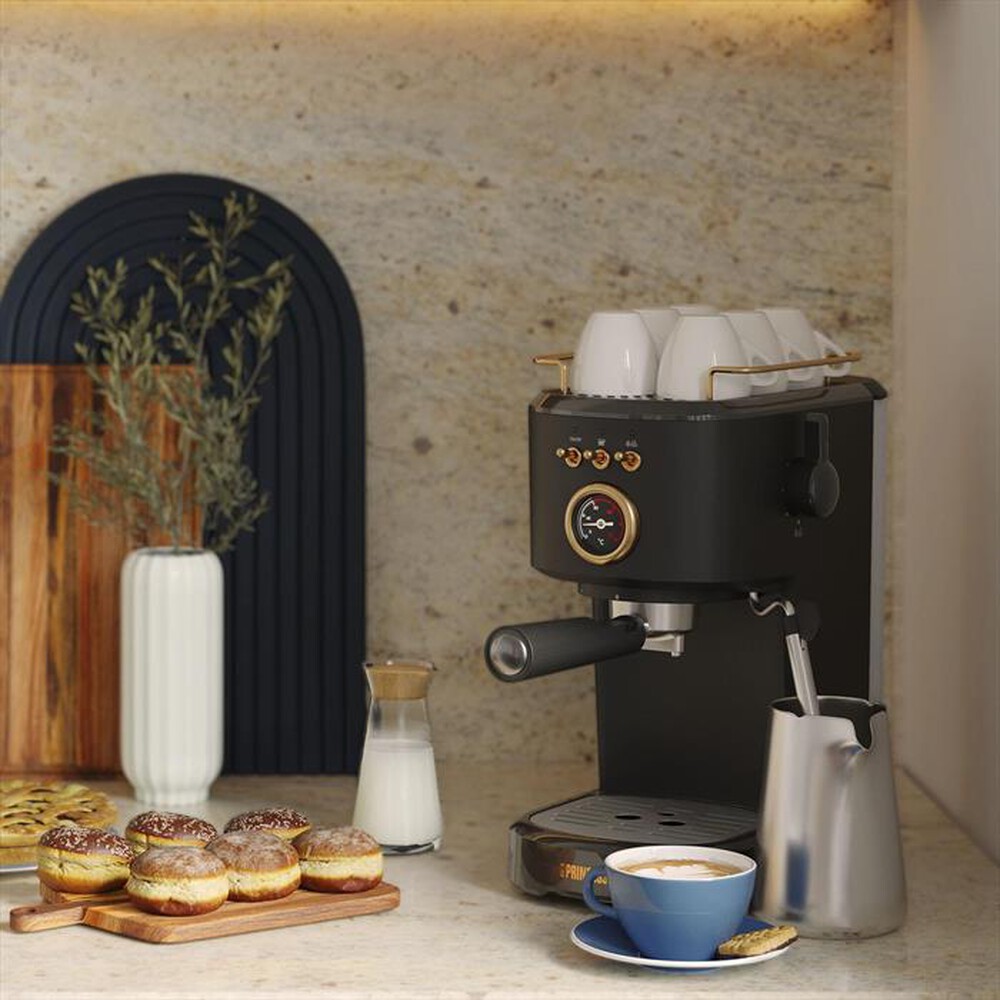 "PRINCESS - MACCHINA CAFFE' ESPRESSO 3 IN 1-Nero / Acciaio-Plastica"
