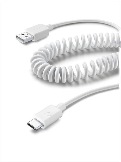 CELLULARLINE - USBDATACOIUSBCW Cavi Dati-Per caricabatterie auto-Bianco