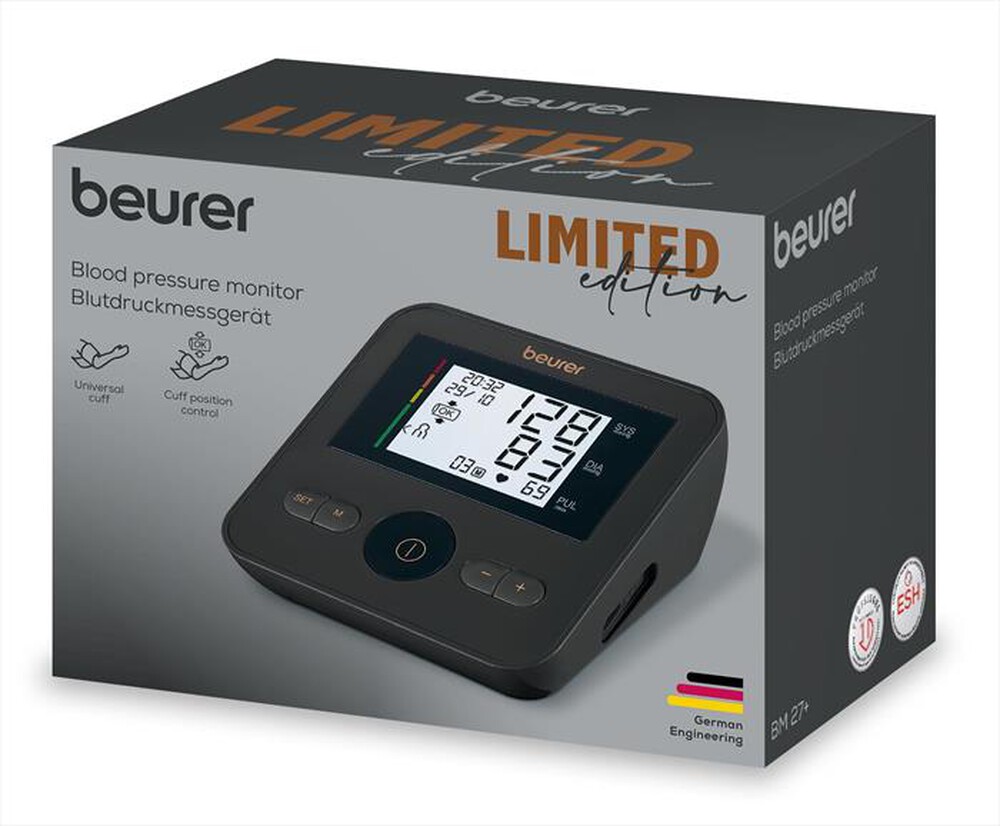 "BEURER - Misura pressione da braccio BM 27 LIMITED ED. 2024-Nero e bronzo"
