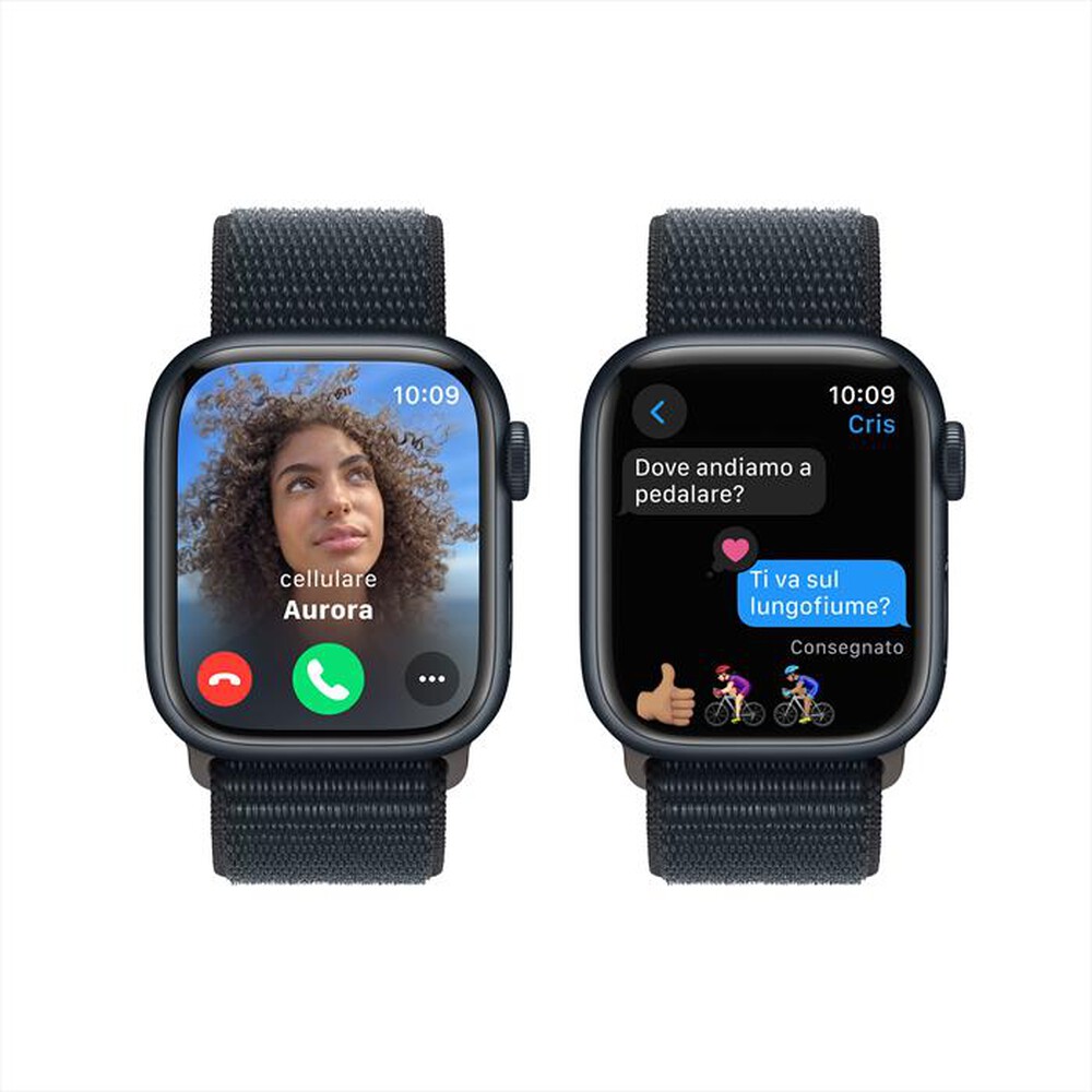 "APPLE - Watch Series 9 GPS Cassa 41mm-Mezzanotte"