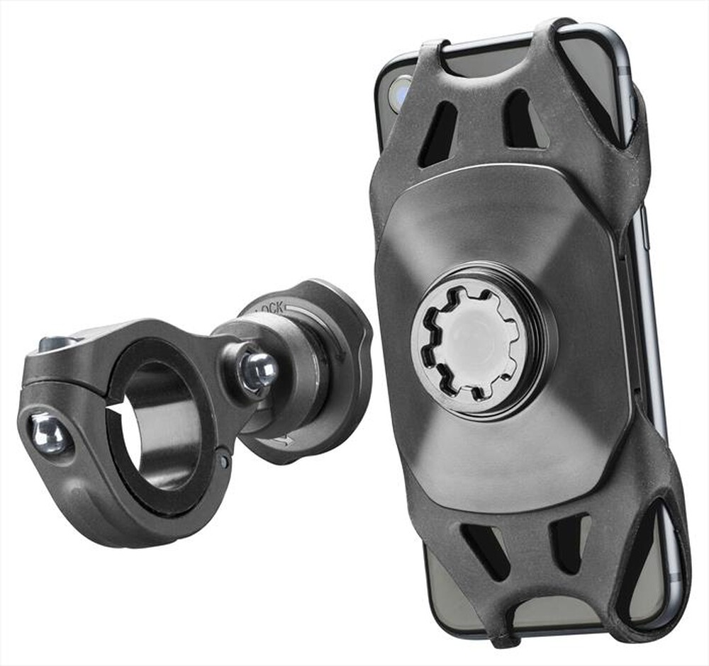 "CELLULARLINE - BIKEHOLDERPROK Supporto da manubrio universale-Nero"