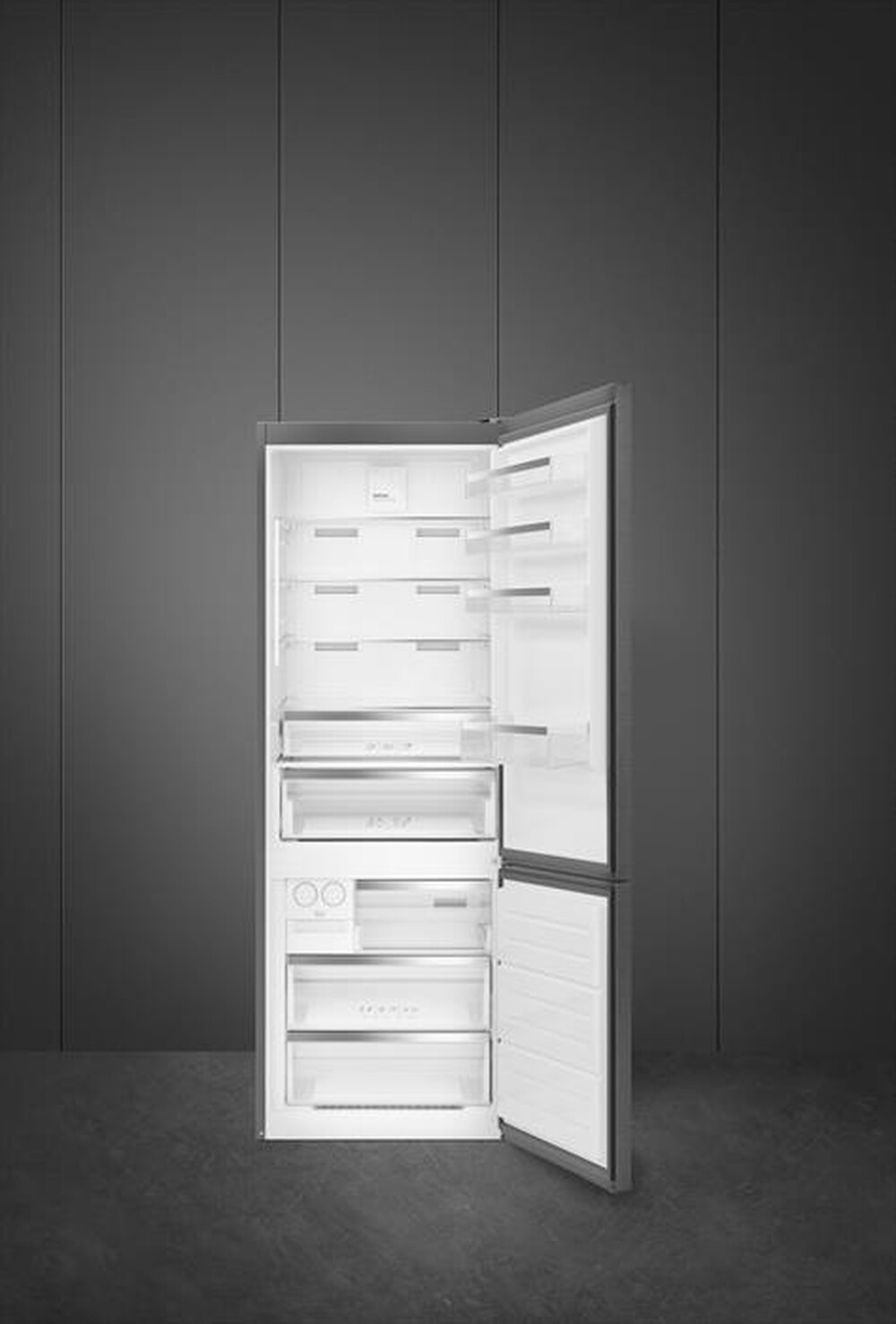 Immagine del prodotto SMEG - Frigorifero combinato FC48KDND Classe D 481 lt-Dark inox