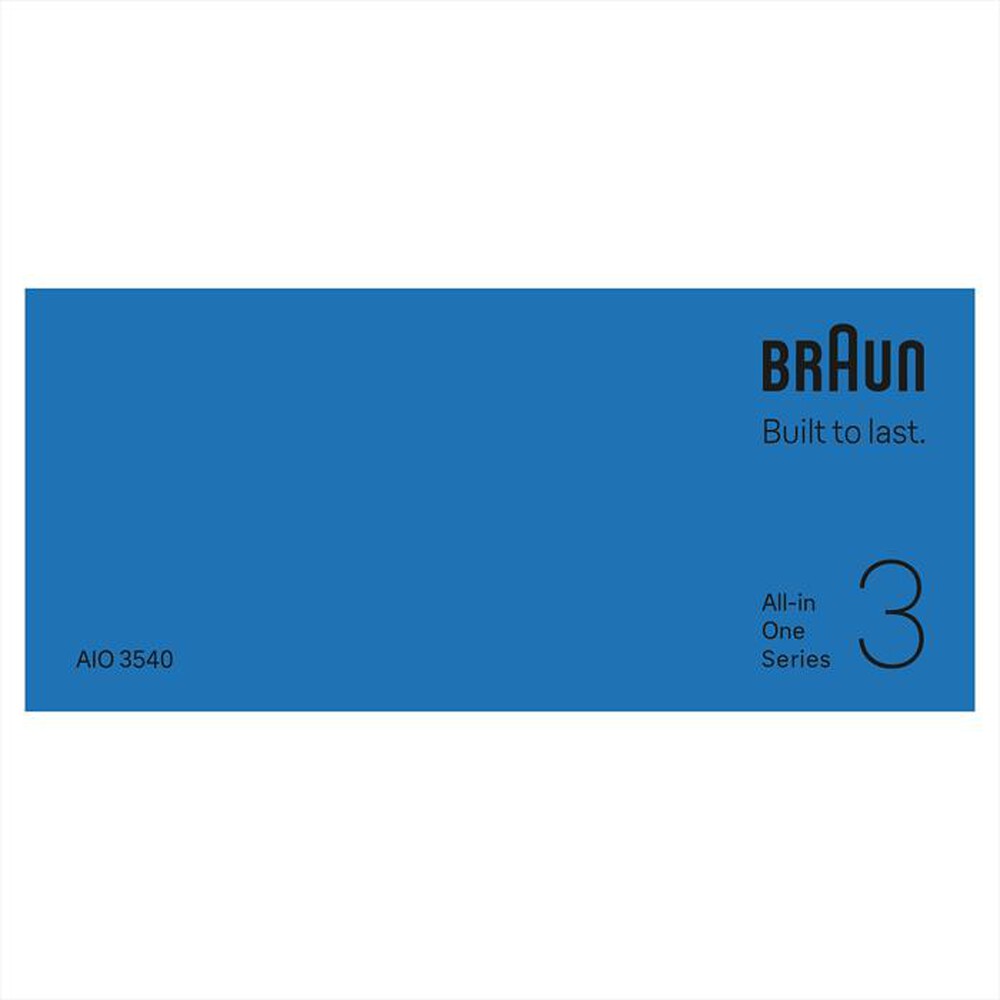 Immagine del prodotto BRAUN - Rasoio AIO 3540-GRIGIO