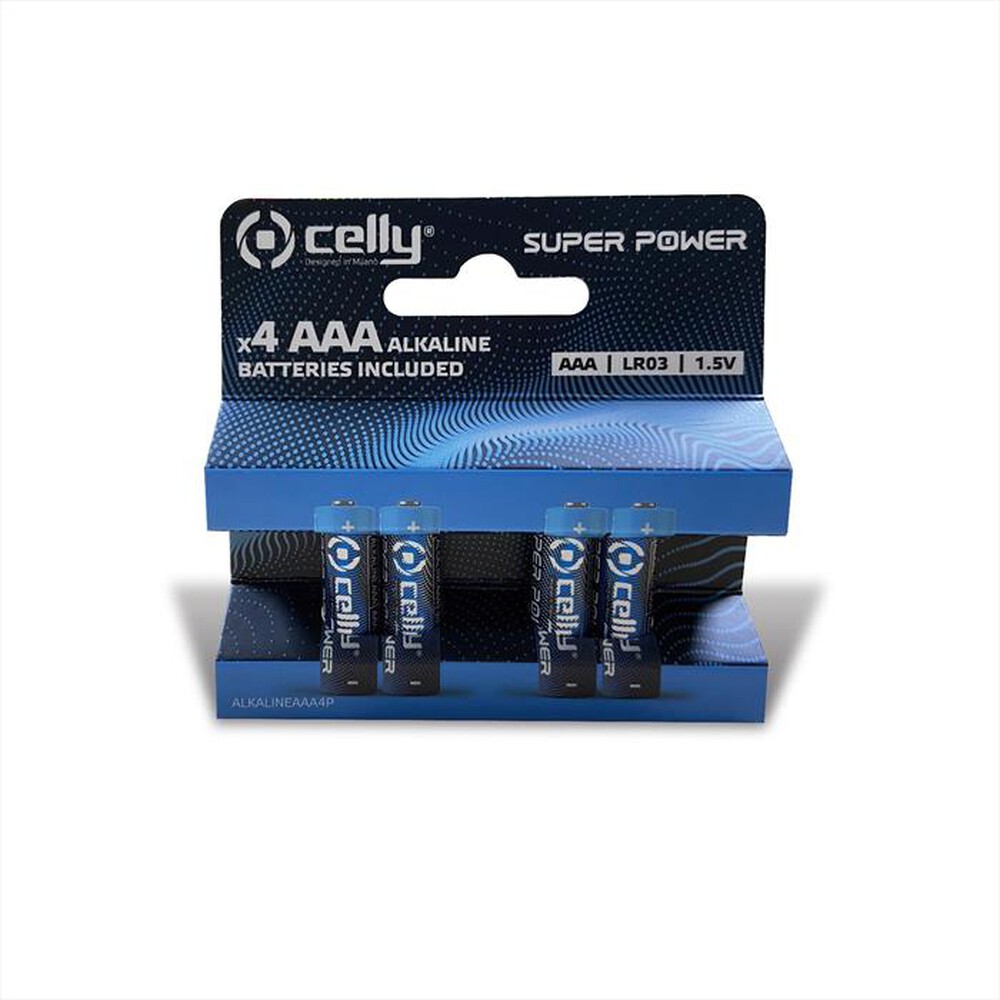 "CELLY - GR ALKALINE AAA MINI STILO 4PZ-Multicolore"