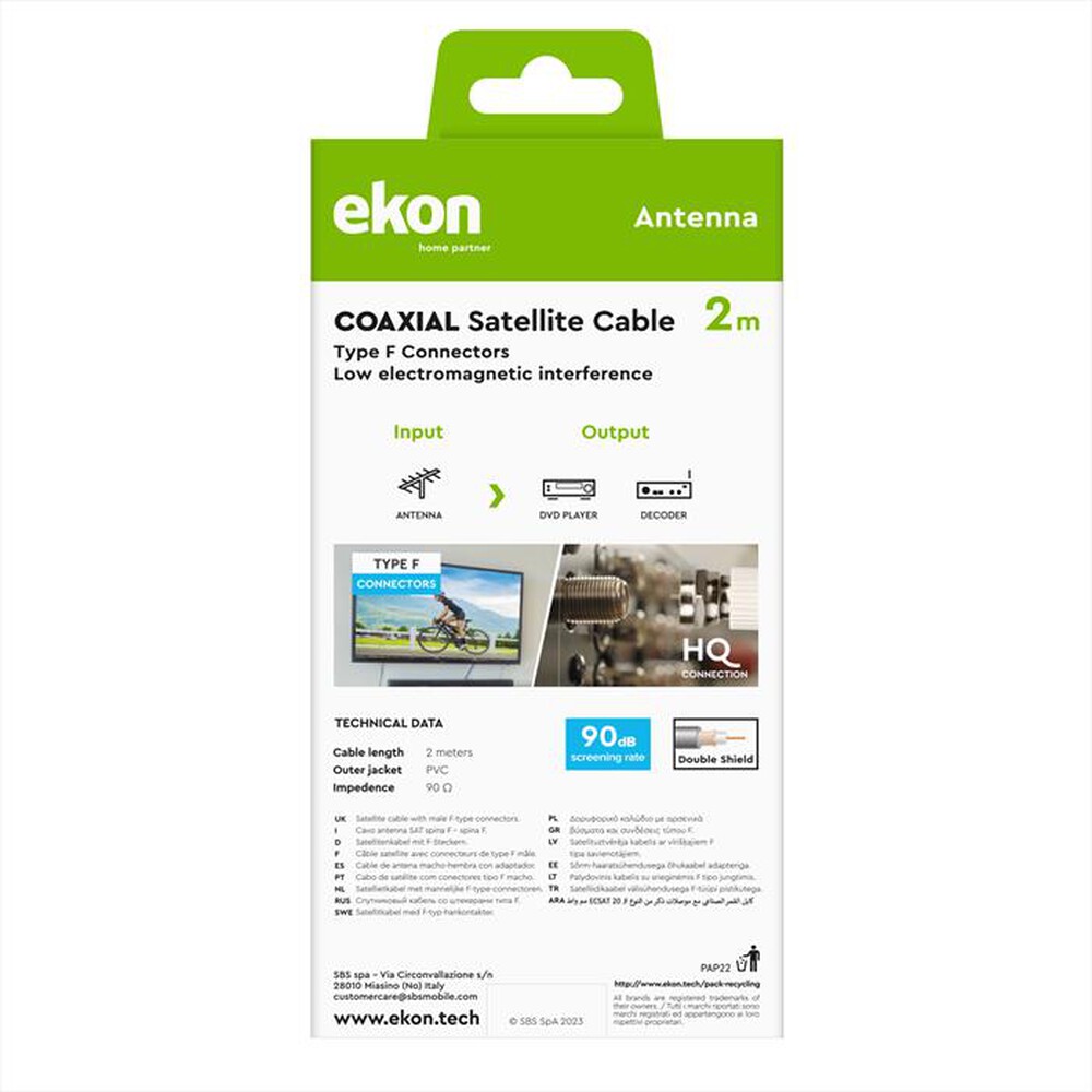 Immagine del prodotto SBS - ECSAT20MMW-Bianco