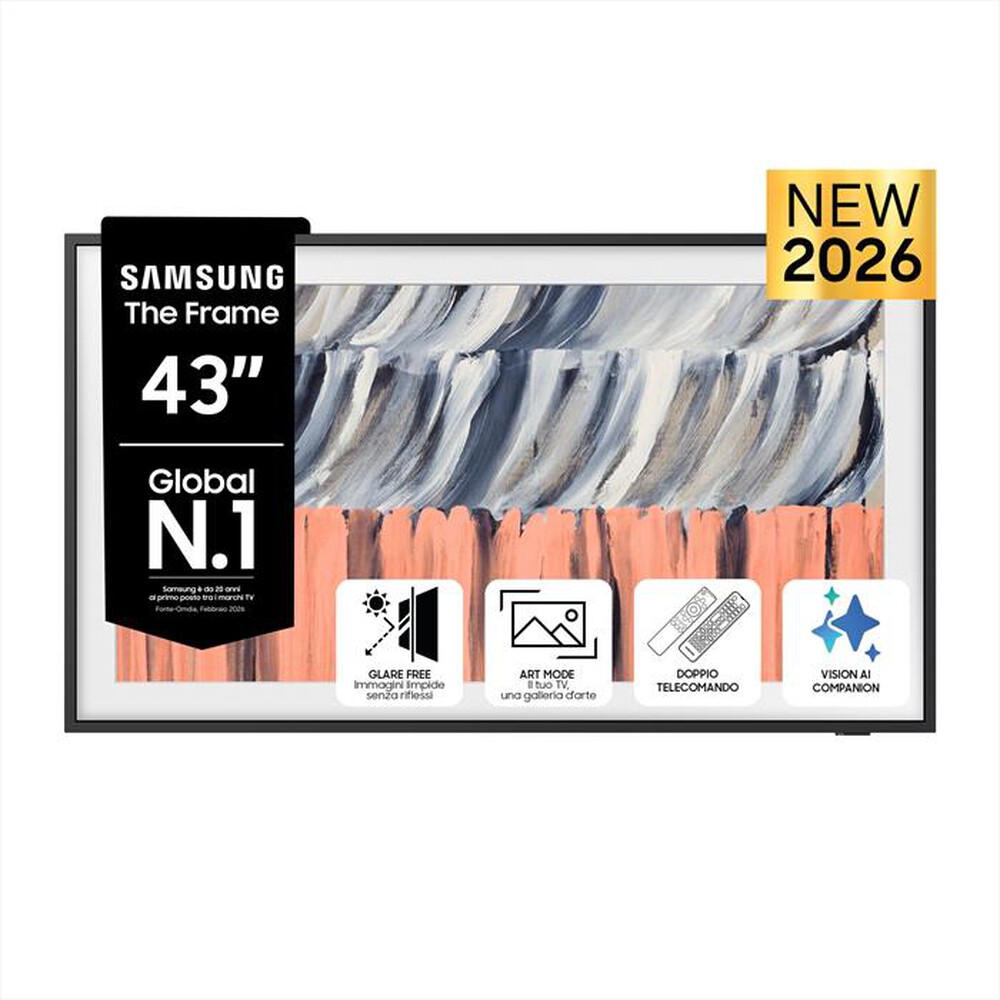 Immagine del prodotto SAMSUNG - TV The Frame QLED 4K Vision AI 43" QE43LS03HEUXZT-Black