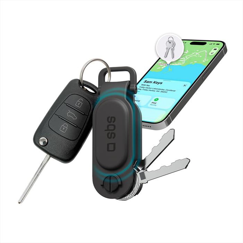 Immagine del prodotto SBS - Portachiavi con funzione tracker-Nero