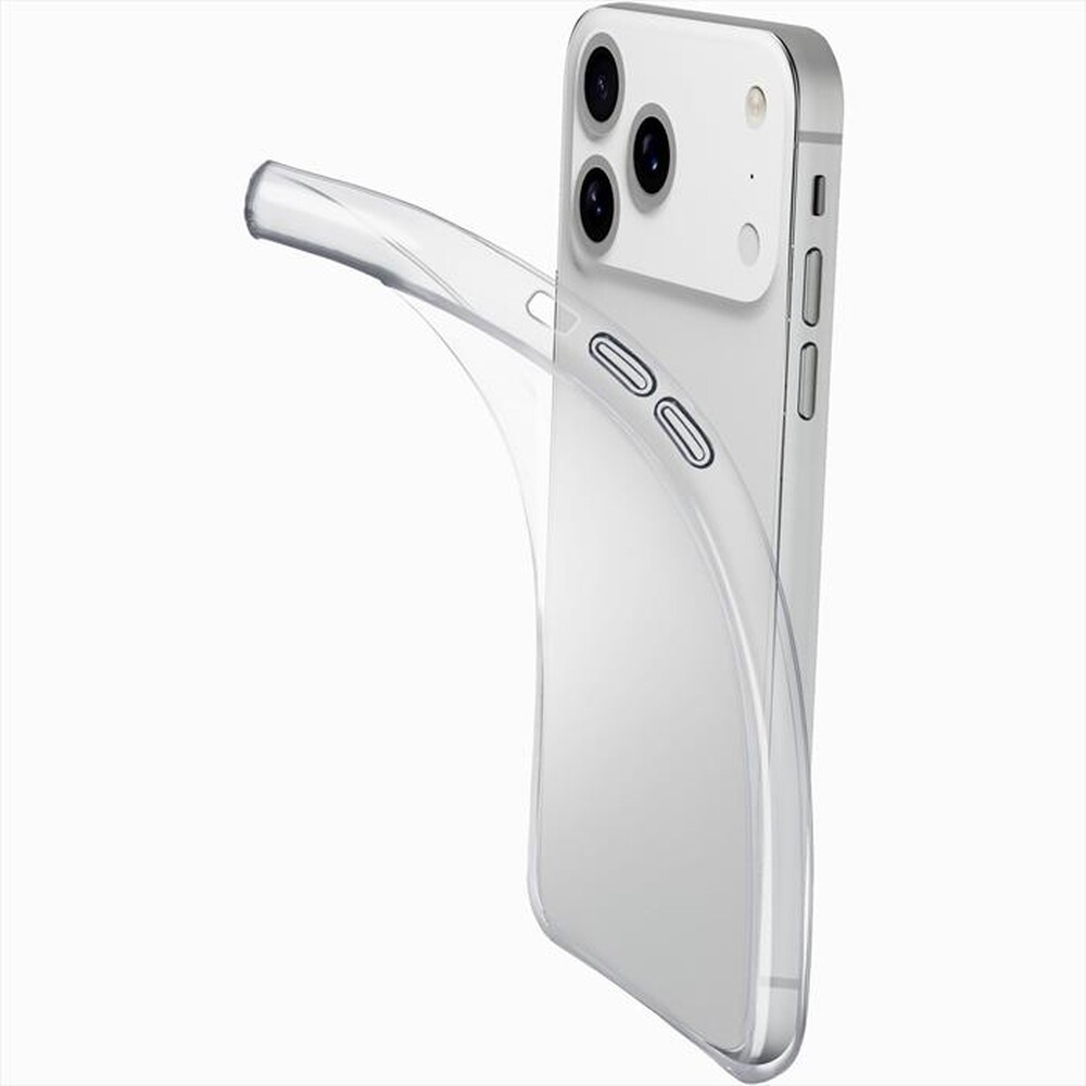 Immagine del prodotto CELLULARLINE - Cover in gomma morbida FINE per IPHONE 17 PRO MAX-Trasparente