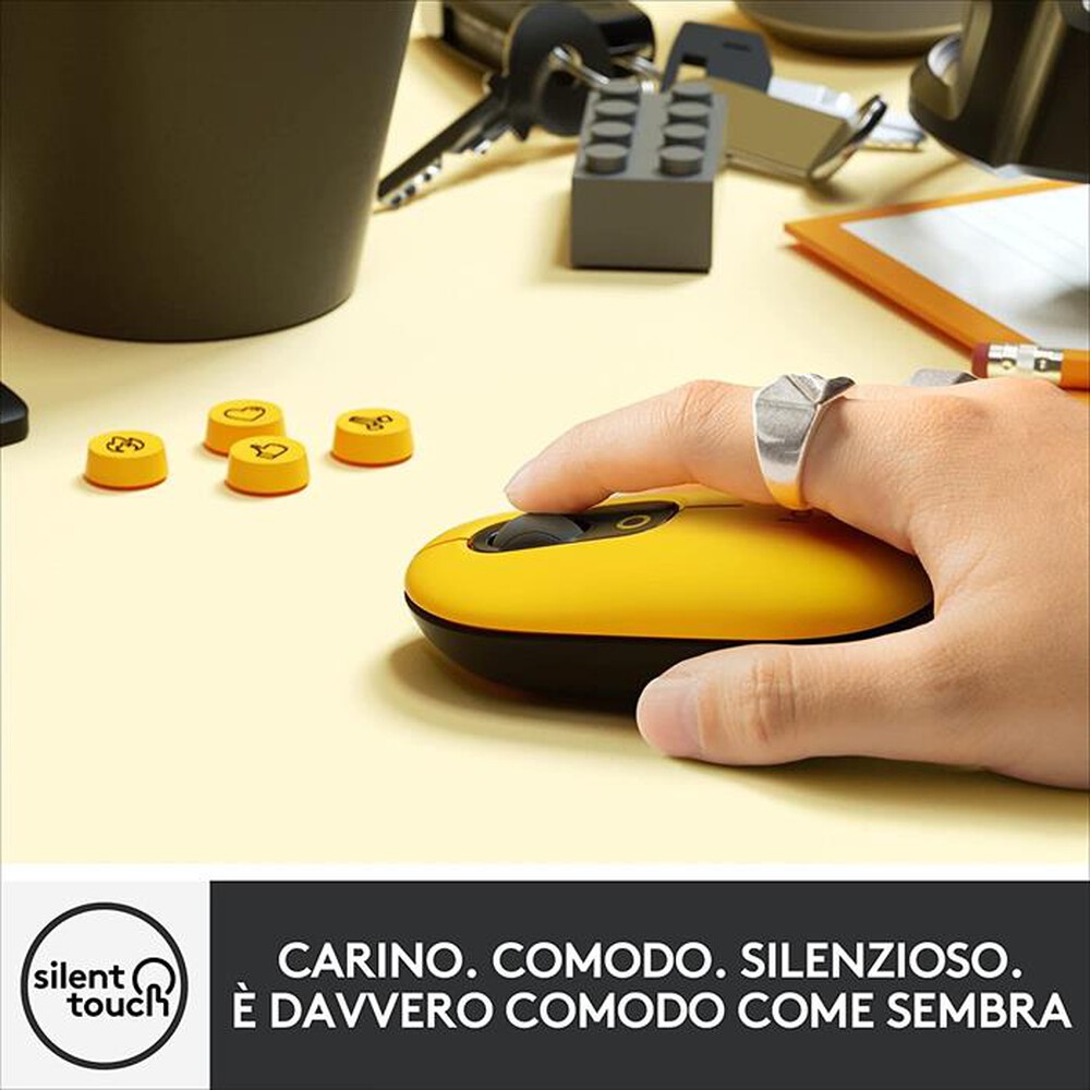 "LOGITECH - POP Mouse-Giallo"