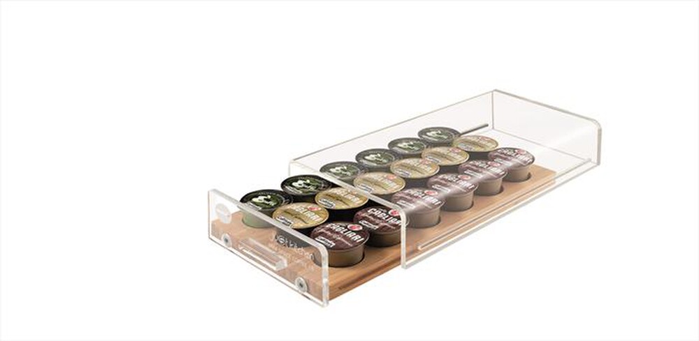 "MACOM - 836 DISPENSER 18 Universale-TRASPARENTE/LEGNO"