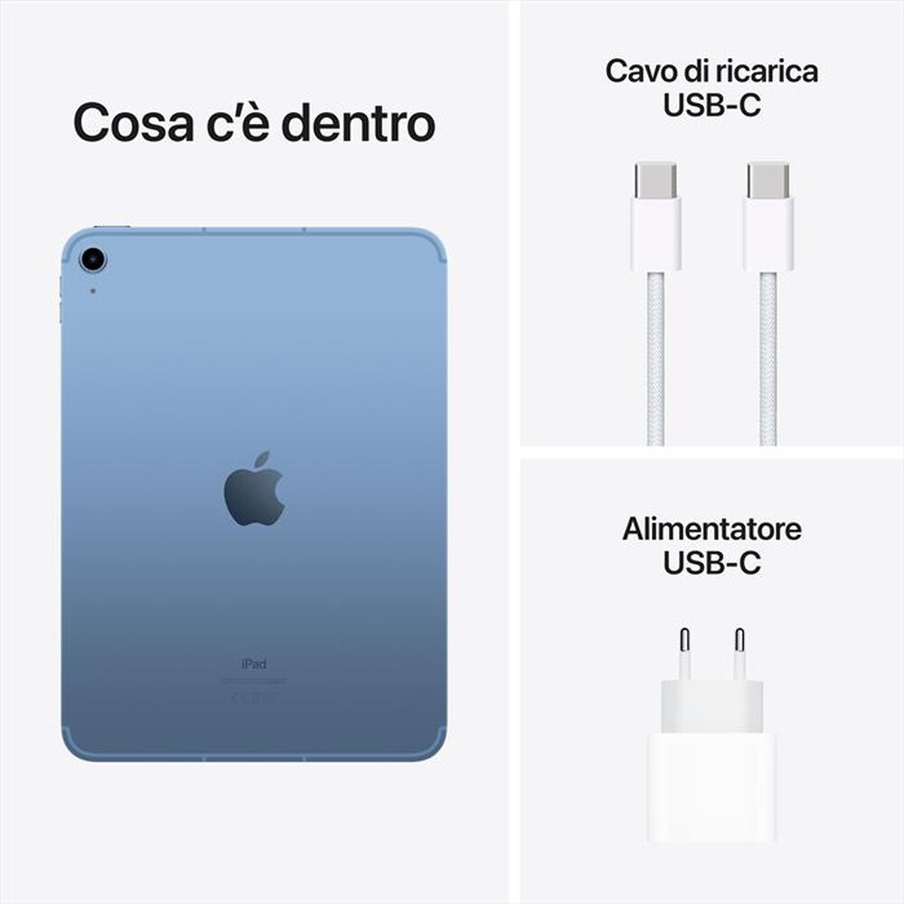 Immagine del prodotto APPLE - iPad 10.9" WI-FI + CELLULAR 256GB-Blu