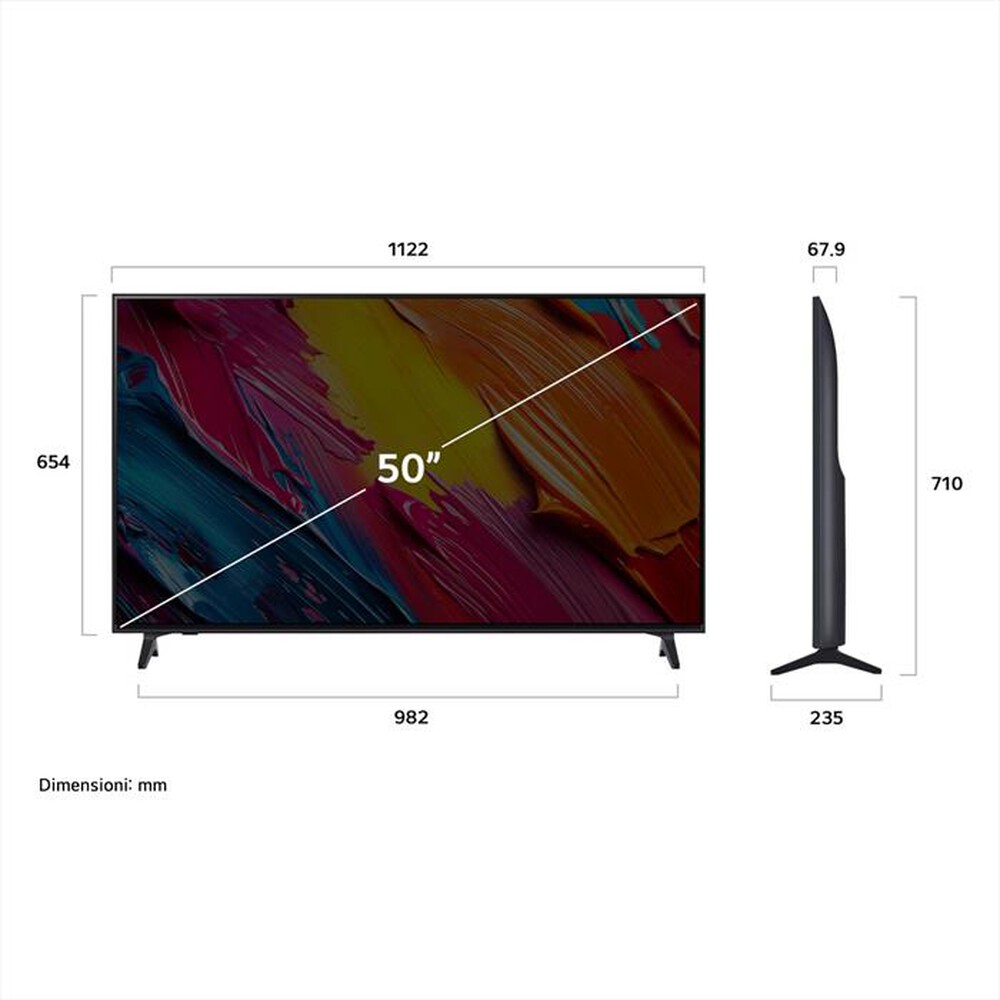 Immagine del prodotto LG - Smart TV MINI LED UHD 4K 50" QNED AI 50QNED70A6A-Nero