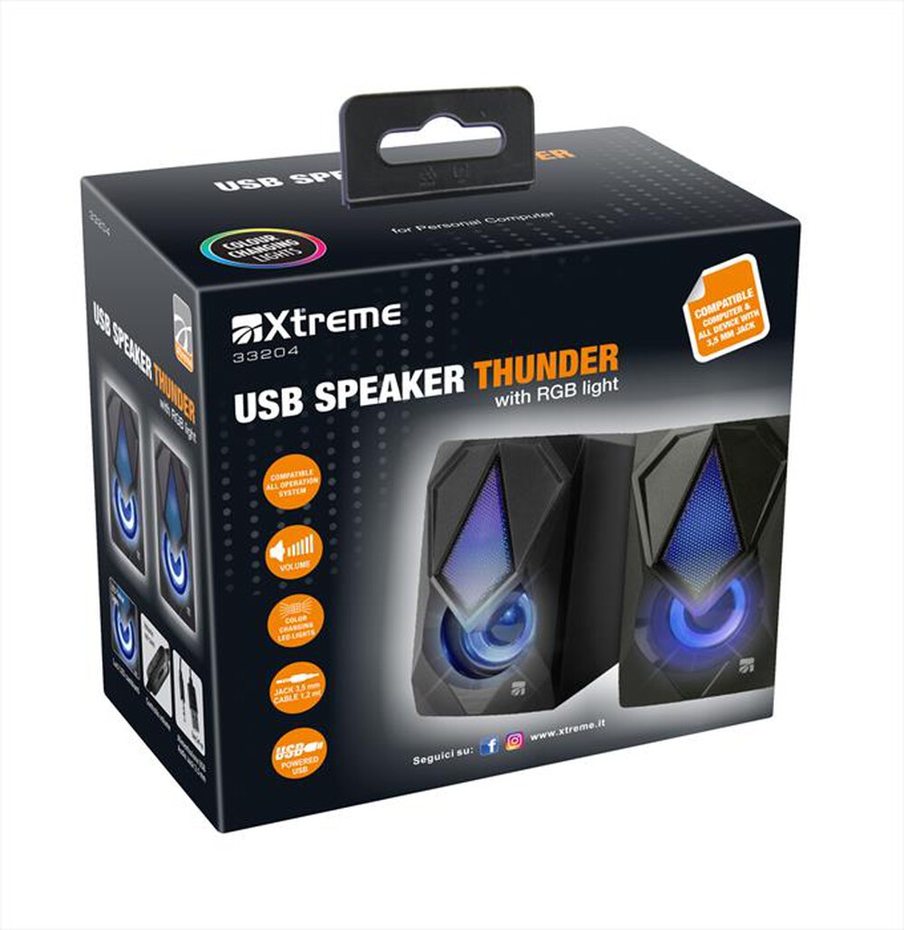 Immagine del prodotto XTREME - USB SPEAKER THUNDER-NERO