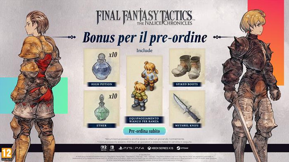 Immagine del prodotto BANDAI SQUARE ENIX - FINAL FANTASY TACTICS - THE IVALICE CHRONICLES NSW