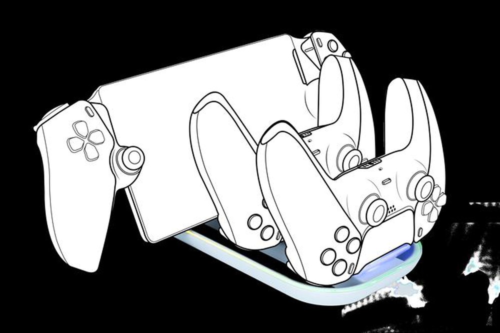 Immagine del prodotto NACON - RICARICA PER 2 CONTROLLER DUALSENSE PS5/PS PORTAL-Bianco