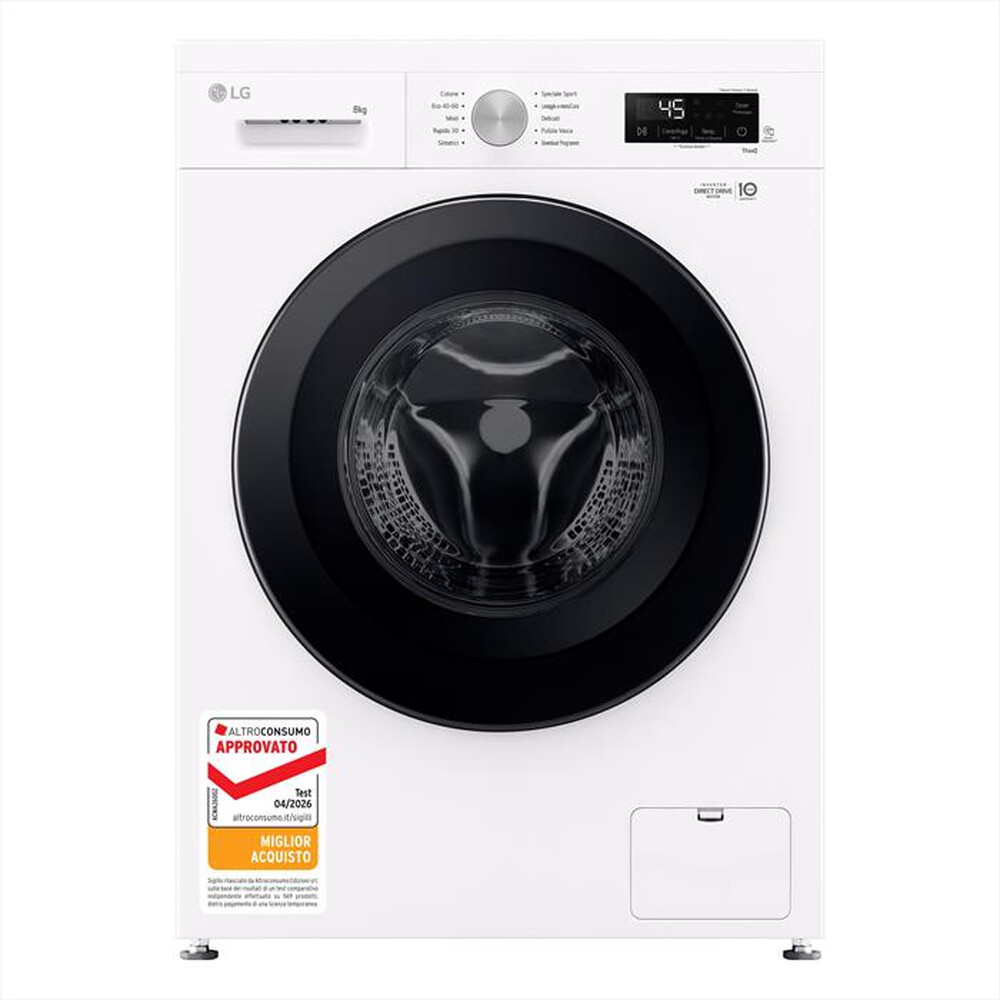 Immagine del prodotto LG - Lavatrice AI DD F4NX1008NWK SERIE X1 8kg Classe A-Ivory White