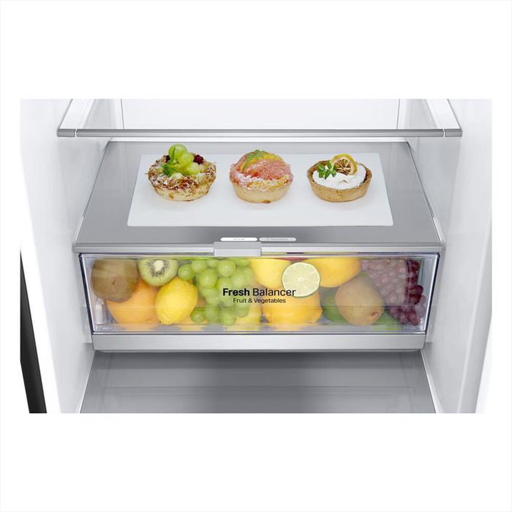 "LG - Frigorifero combinato GBB92MCABP Classe B 419lt-MATTE BLACK"