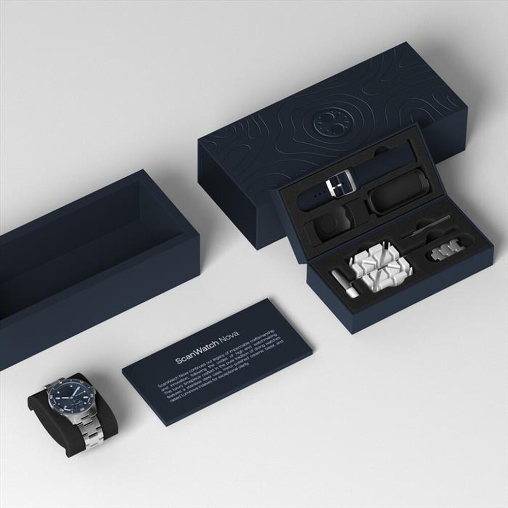 "WITHINGS - ScanWatch Nova quadrante blue-Silver"