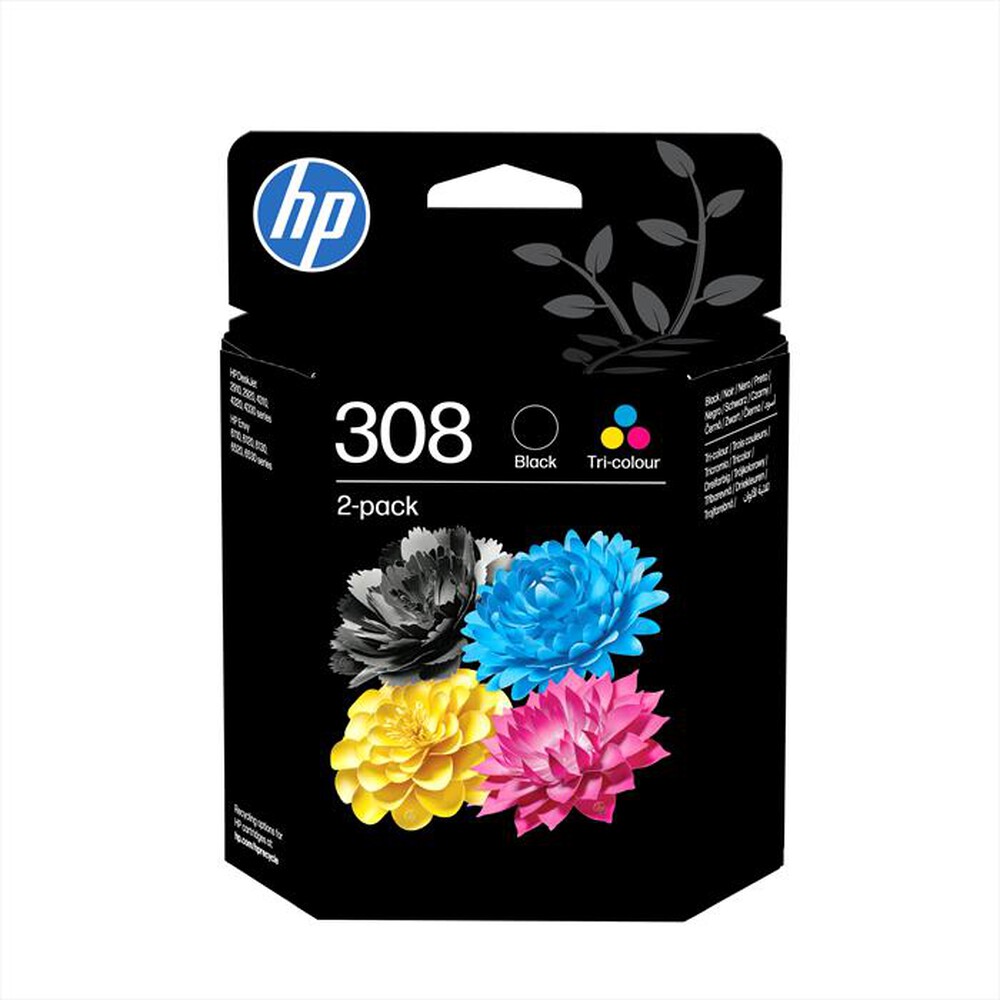 Immagine del prodotto HP - 308 COMBO PACK CARTUCCE ORIGINALI NERO E COLORE-Nero e Tricromia