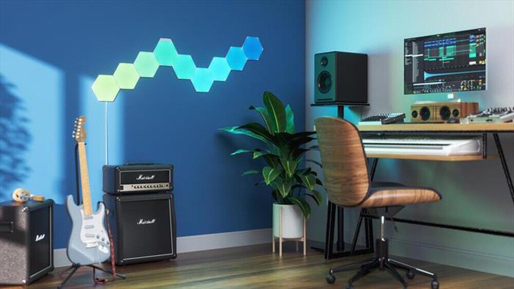 "NANOLEAF - Shapes Smarter KIT - 9 esagoni luminosi (lampade)-WHITE"