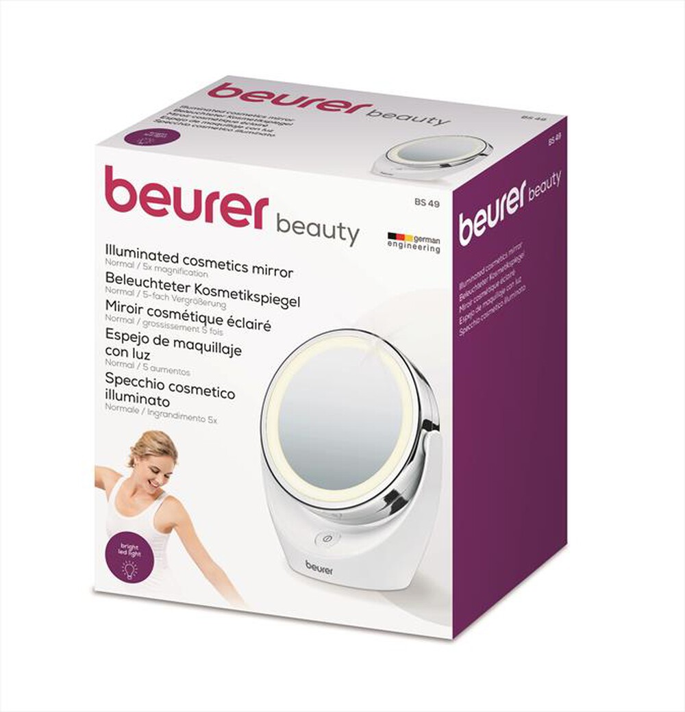 "BEURER - BS 49 Specchio cosmetico illuminato con luce Led"