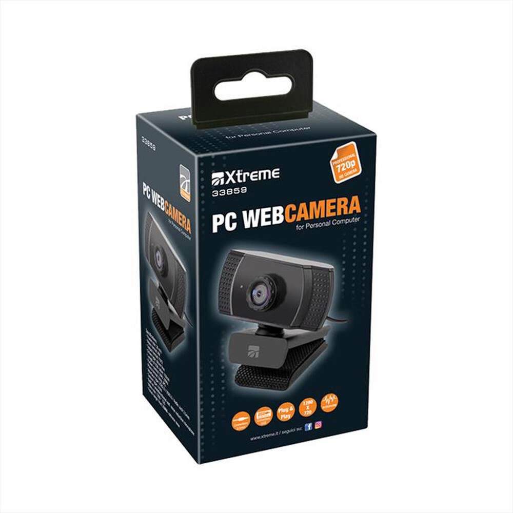 "XTREME - PC WEBCAMERA-NERO"