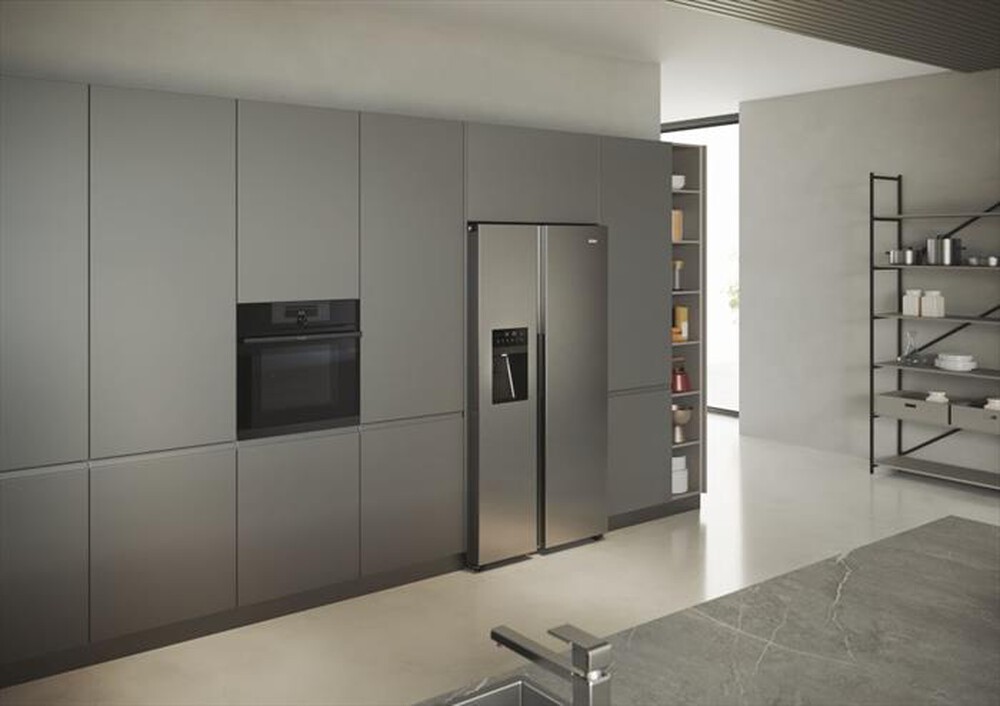 Immagine del prodotto HAIER - Frigorifero side by side HSR5918DIMP Classe D 511l-Platino, Stainless steel
