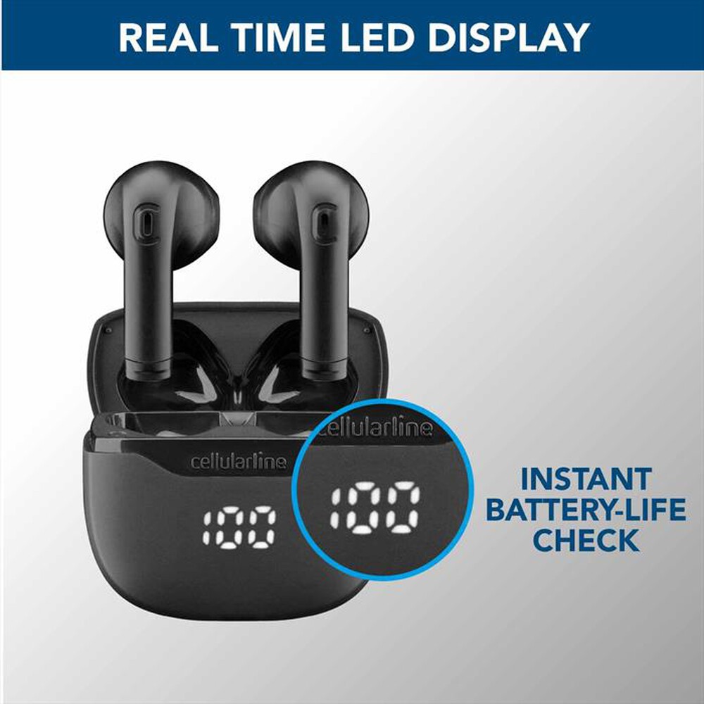 "CELLULARLINE - CORE AURICOLARE BLUETOOTH TWS NERO-Nero"