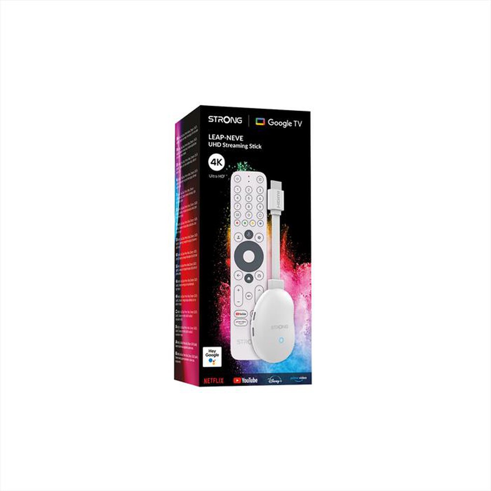 "STRONG - Google TV Stick 4K UHD LEAP-NEVE-BIANCO"