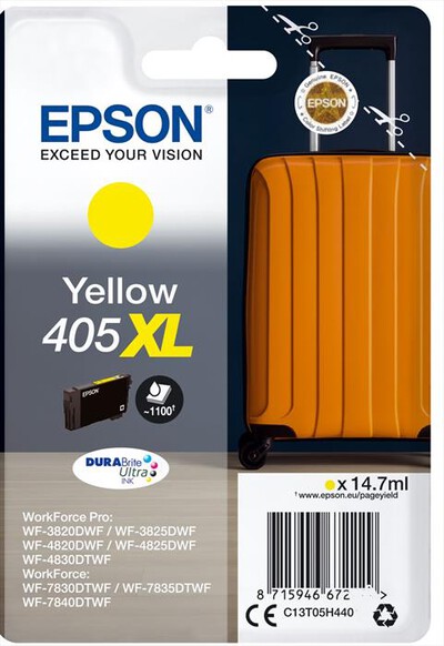 EPSON - EPSON INCHIOSTRO  SERIE VALIGIA 405XL GIALLO-Giallo XL