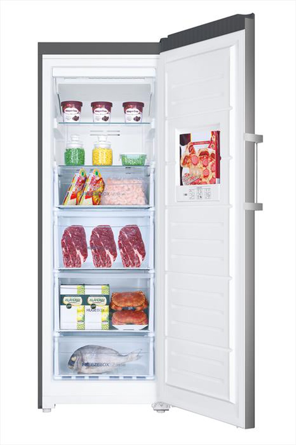 "HAIER - Congelatore verticale H2F-220SF Classe F 226 lt-Grigio"