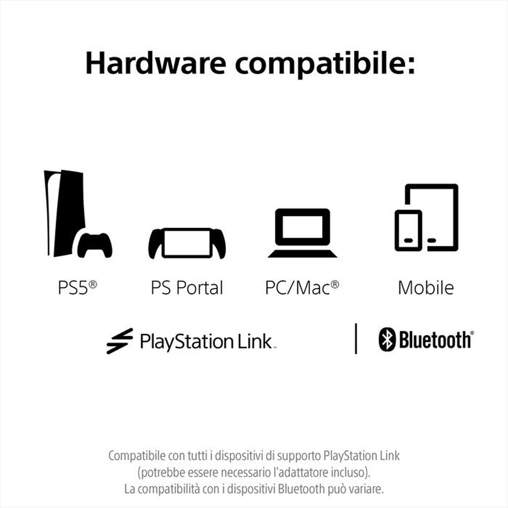 Immagine del prodotto SONY COMPUTER - CUFFIE WIRELESS PULSE ELITE-Midnight Black