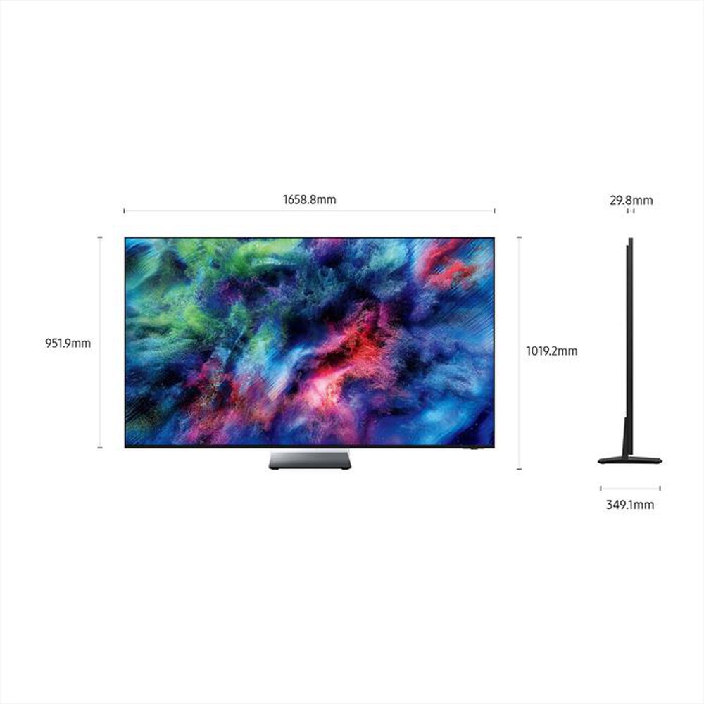 Immagine del prodotto SAMSUNG - Smart TV Micro LED RGB 4K AI 75" MRE75R85HAUXZT-Black