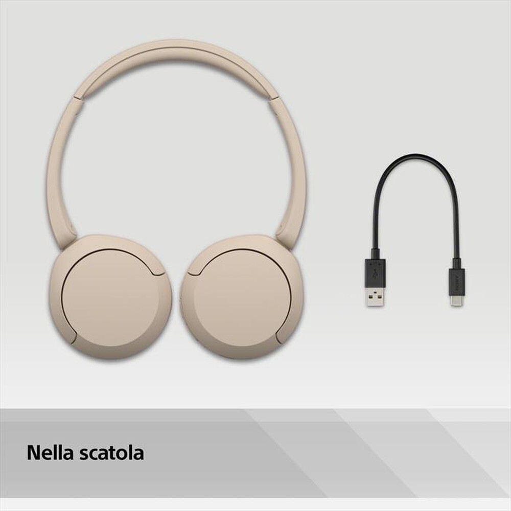 Immagine del prodotto SONY - Cuffie Bluetooth On ear WHCH520C.CE7-Cappuccino