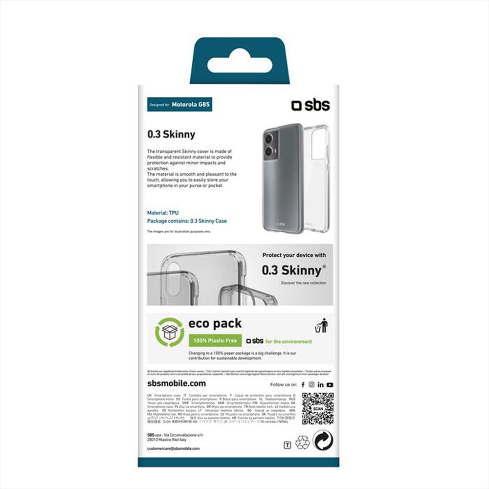 Immagine del prodotto SBS - Cover Skinny Motorola G85 TESKINMOG85T-Trasparente