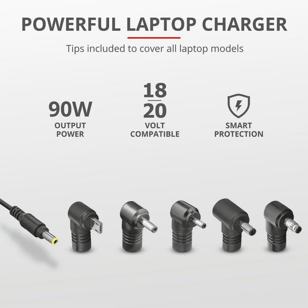 "TRUST - MAXO ASUS 90W LAPTOP CHARGER-Black"