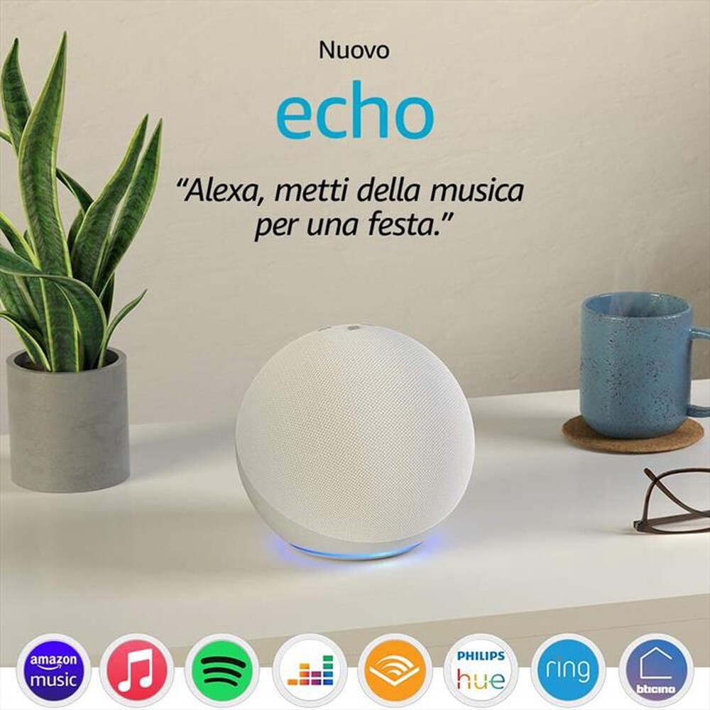 "AMAZON - ECHO 4^ GENERAZIONE-Bianco"