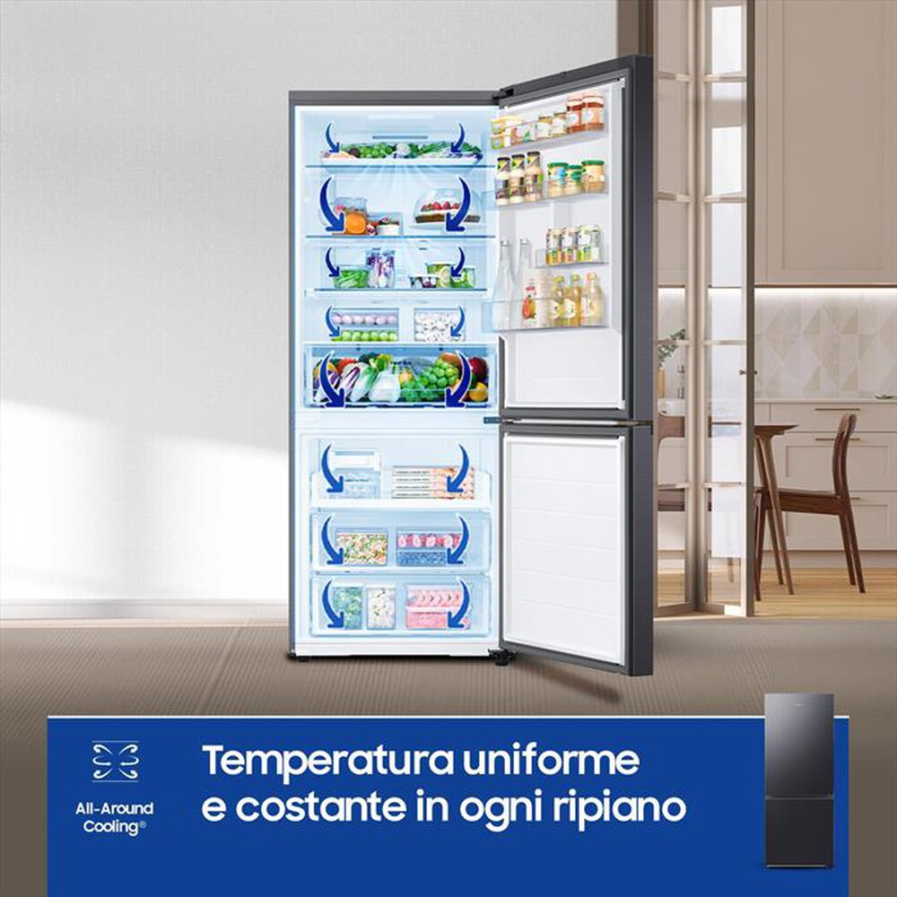 "SAMSUNG - Frigorifero combinato RB50DG601EB1EF ClasseE 508lt-Antracite"