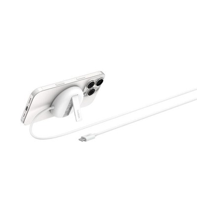 BELKIN - TAPPETINO DI RICARICA WIRELESS MAGNETICA QI2 15W-Bianco